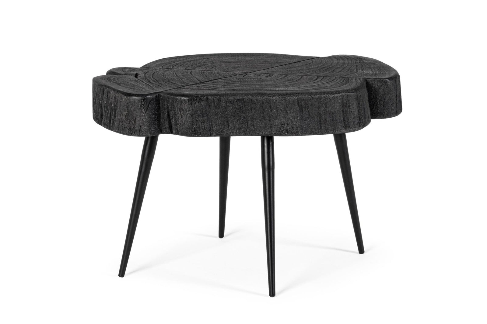 Dohányzóasztal - ZAKIA fekete akácfa dohányzóasztal